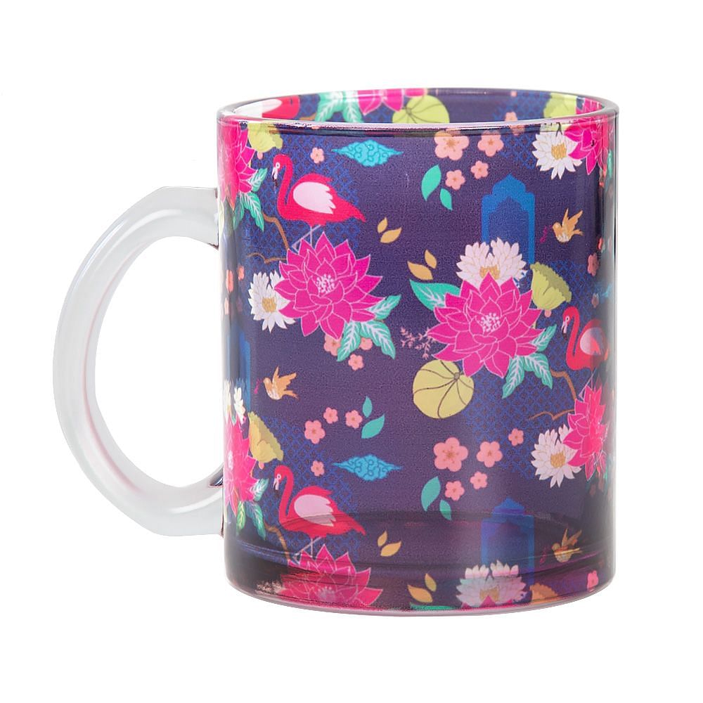 Floral Fable Glass Mug
