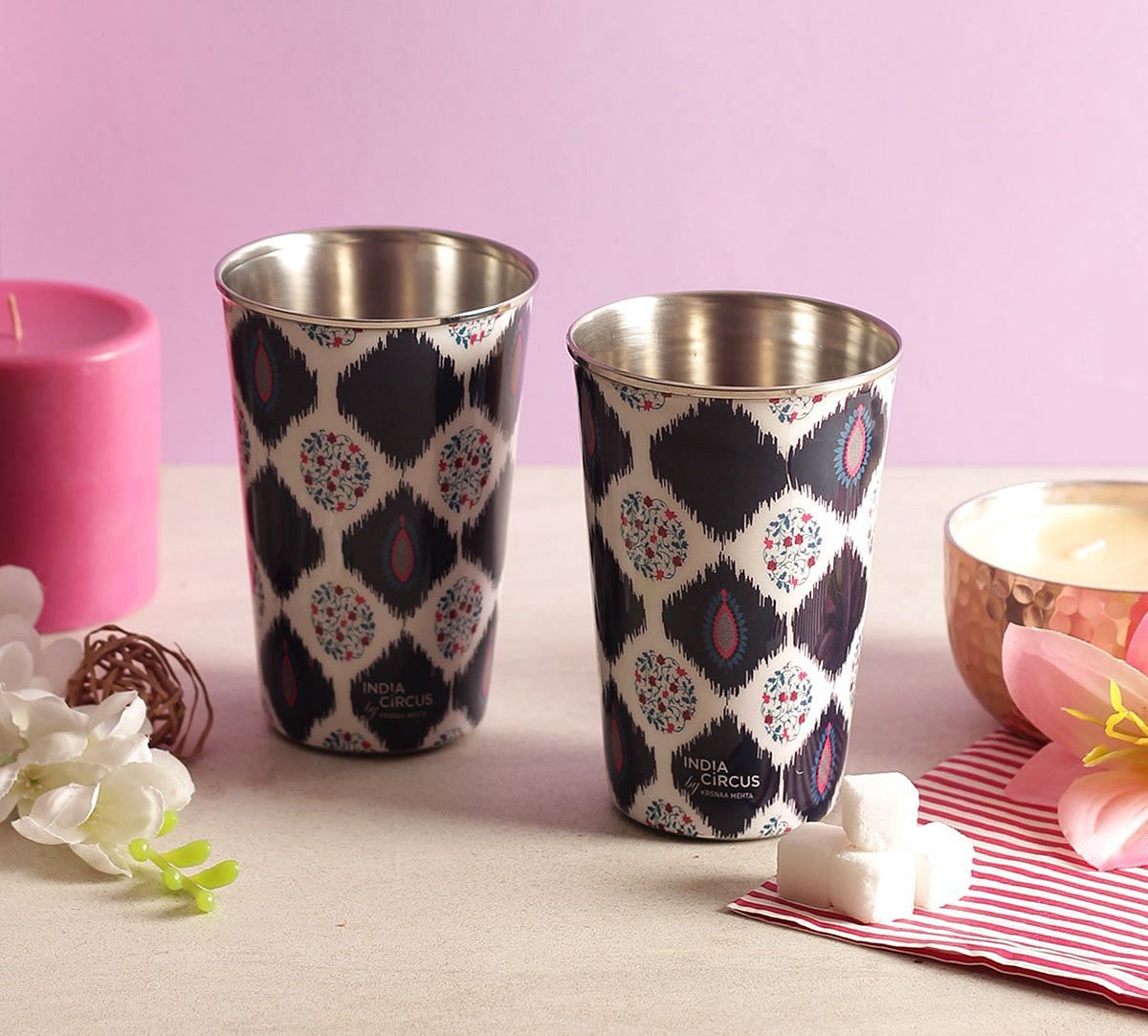 Floret Jamboree Steel Tumbler (Set of 2)