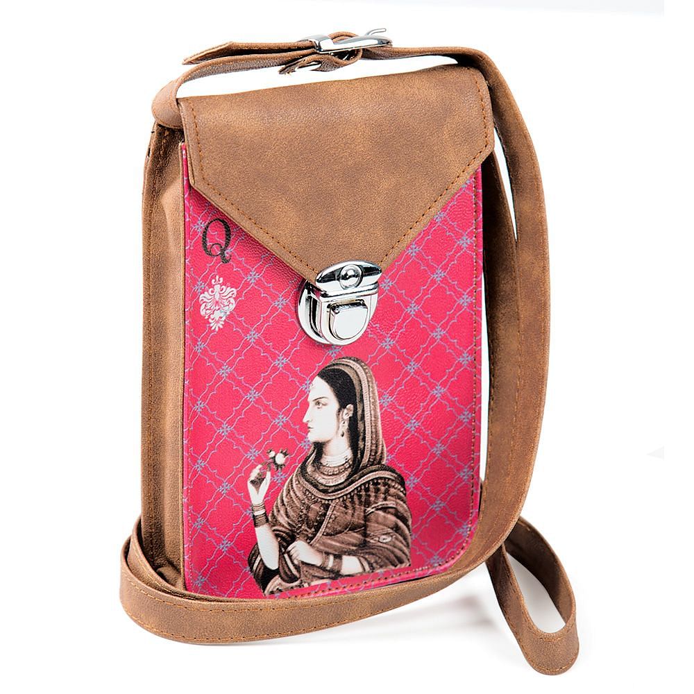 Mughal Queen Playing card Small Sling Bag