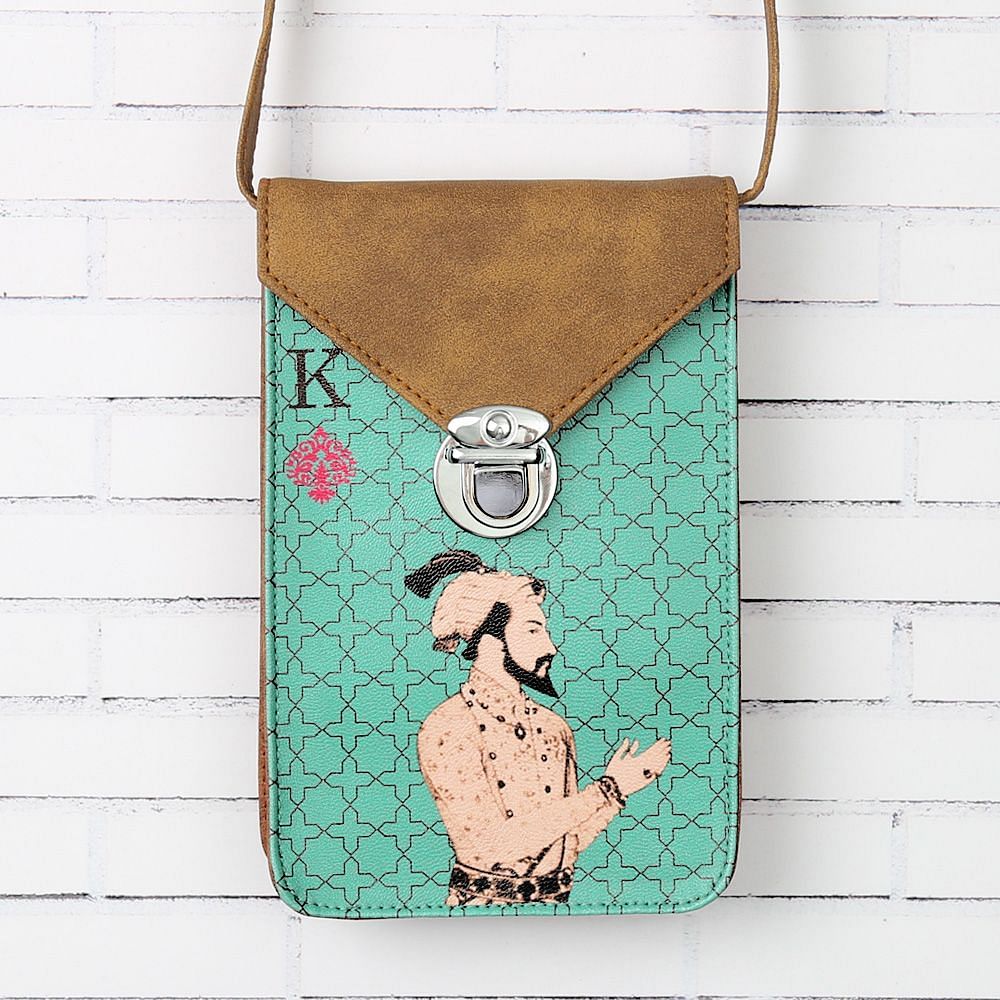 Mughal King Playing Card Small Sling Bag