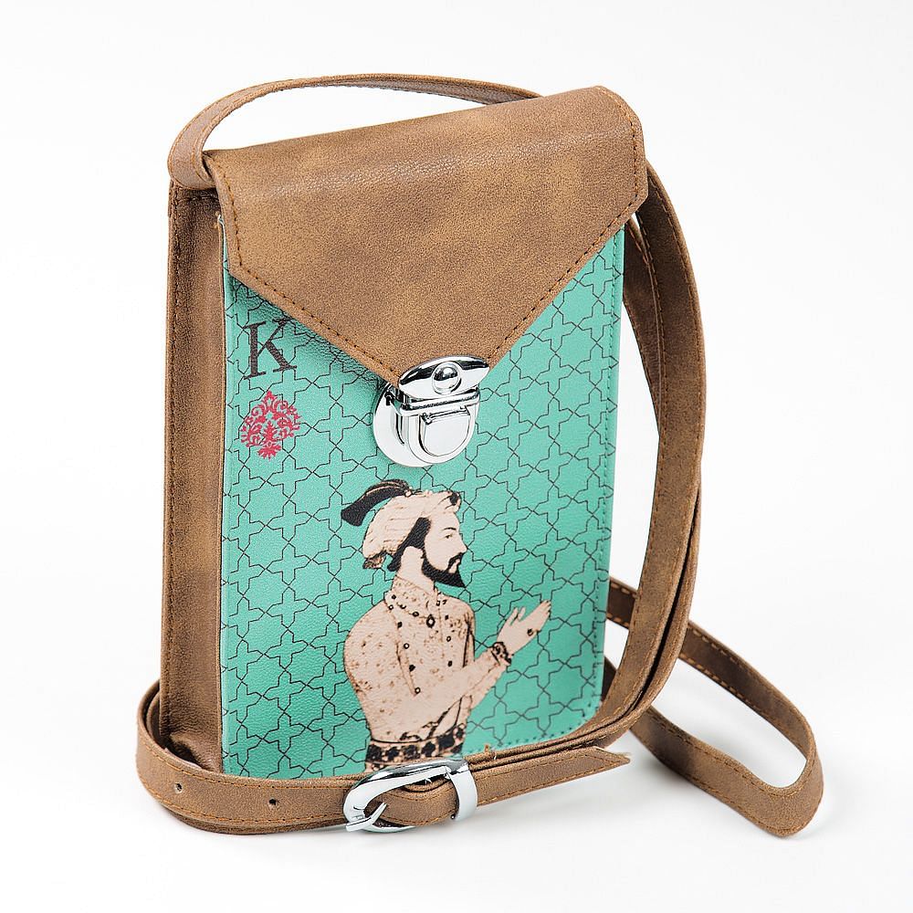 Mughal King Playing Card Small Sling Bag