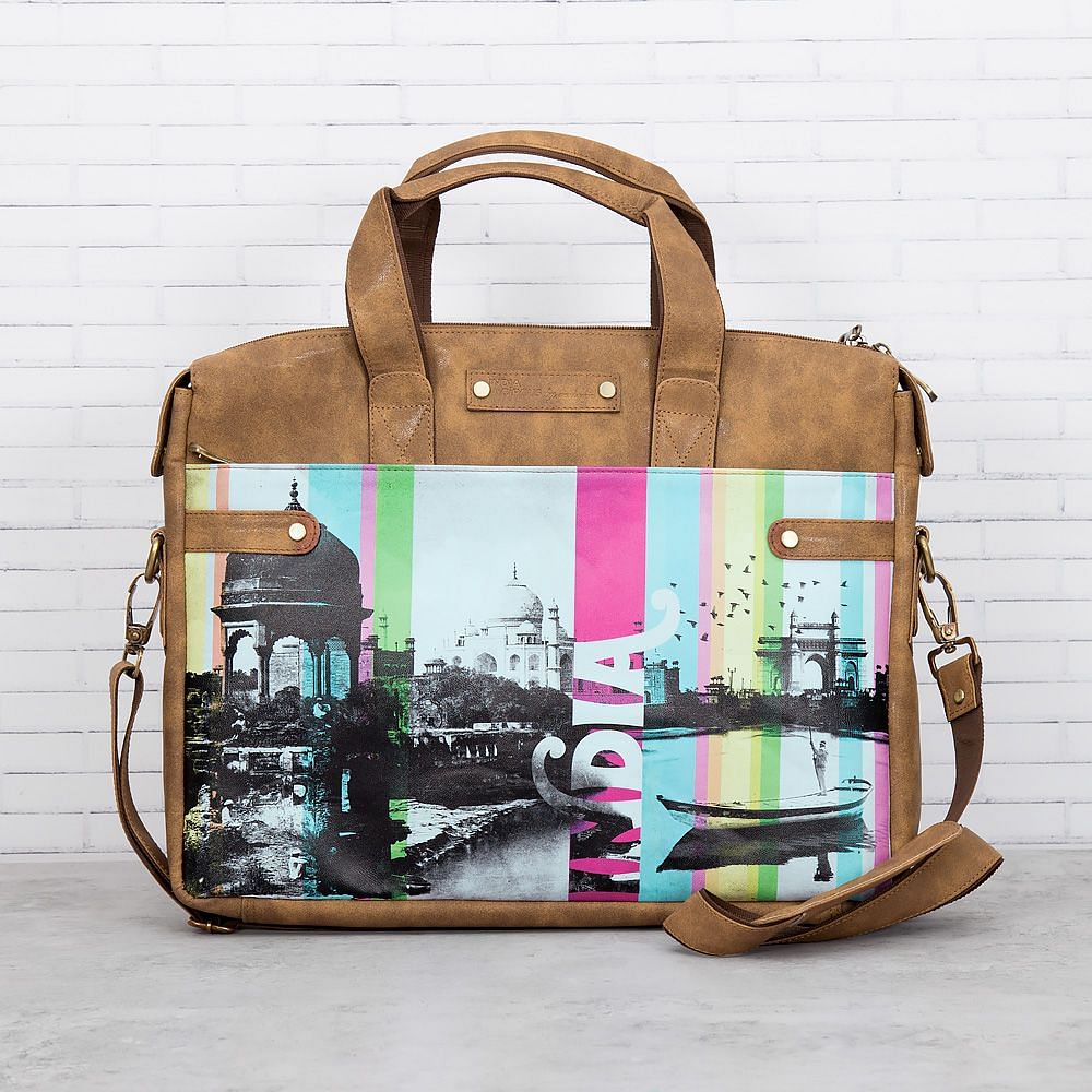 Strokes of India Briefcase Bag