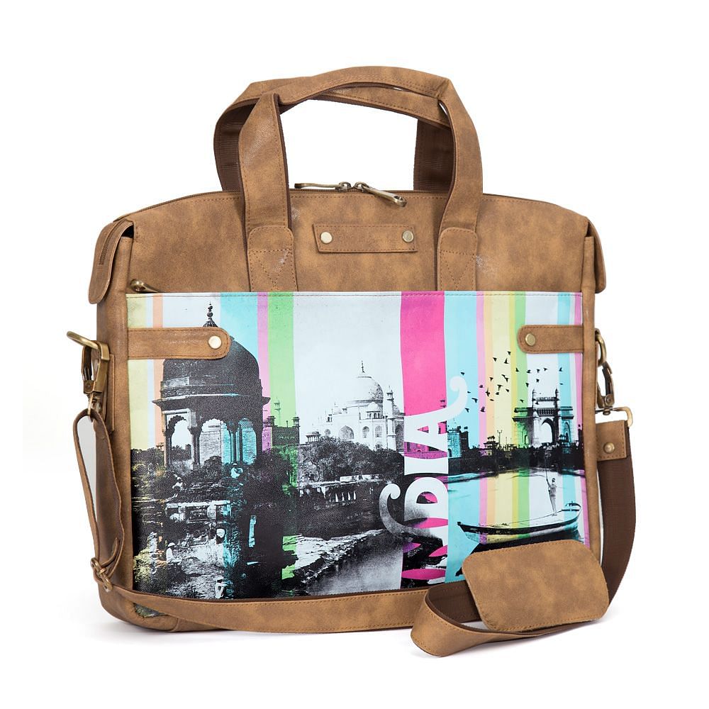 Strokes of India Briefcase Bag
