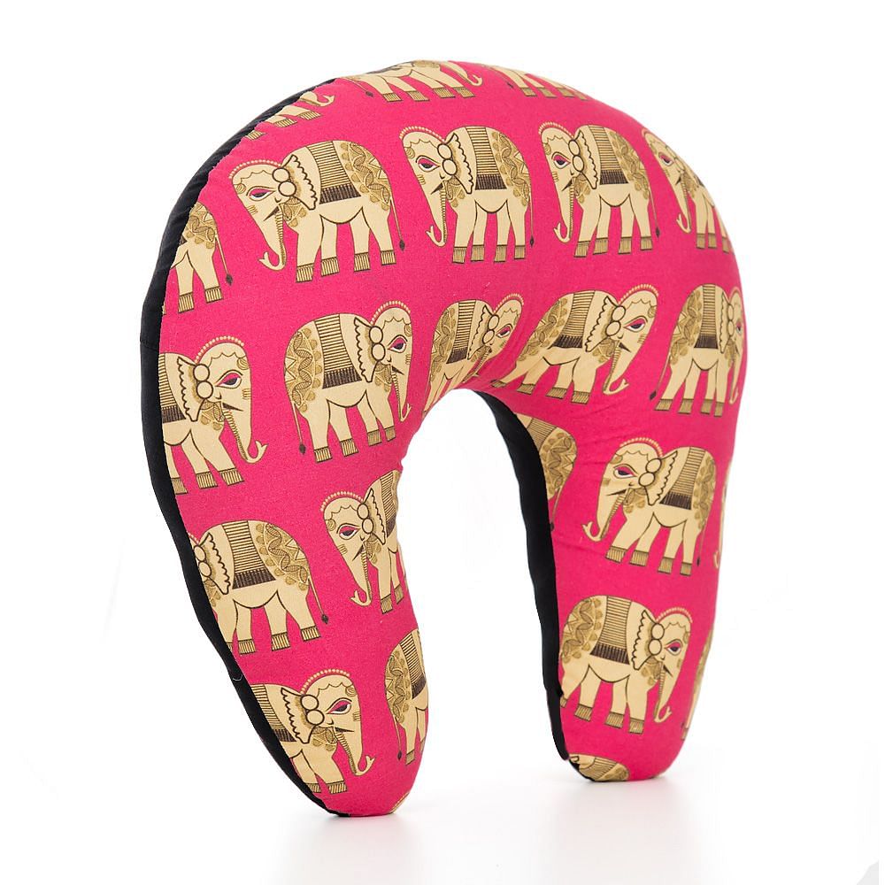 Haathi Howda Yatra Neck Pillow