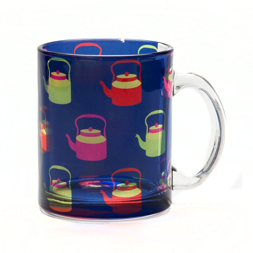 Kettle Calling Glass Mug