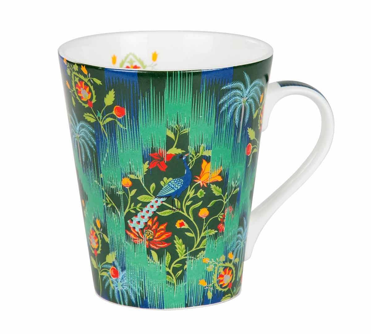 Reign of the Peafowl Bone China Mug