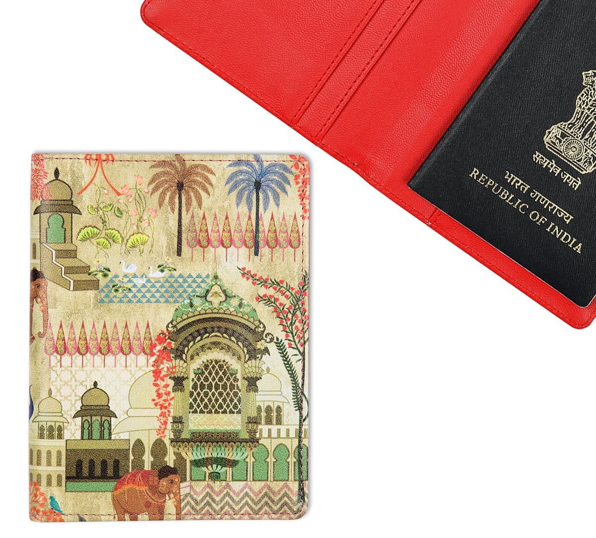 Mughal Treasures Passport Cover