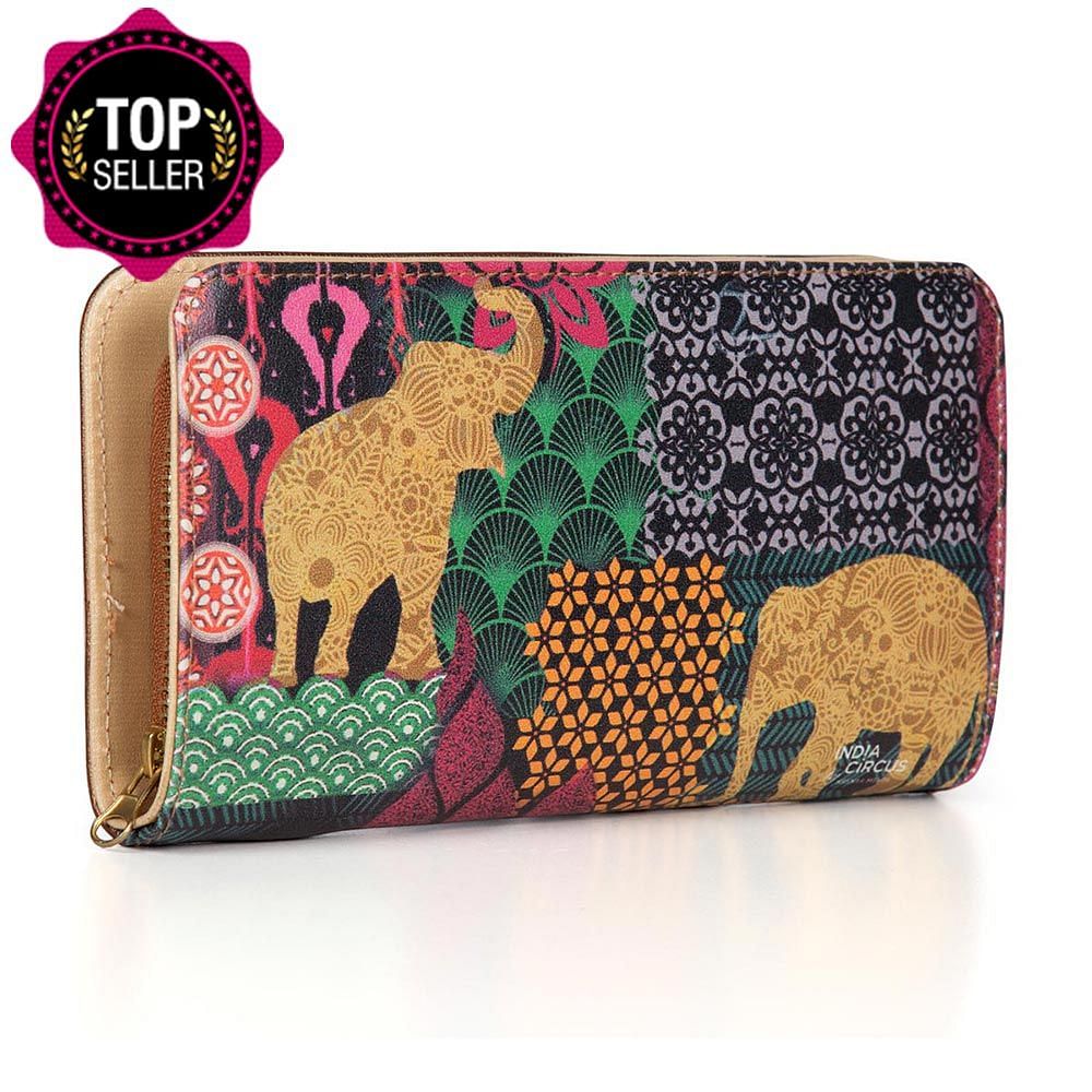 Mammal Kaleidoscope Zipper Wallet