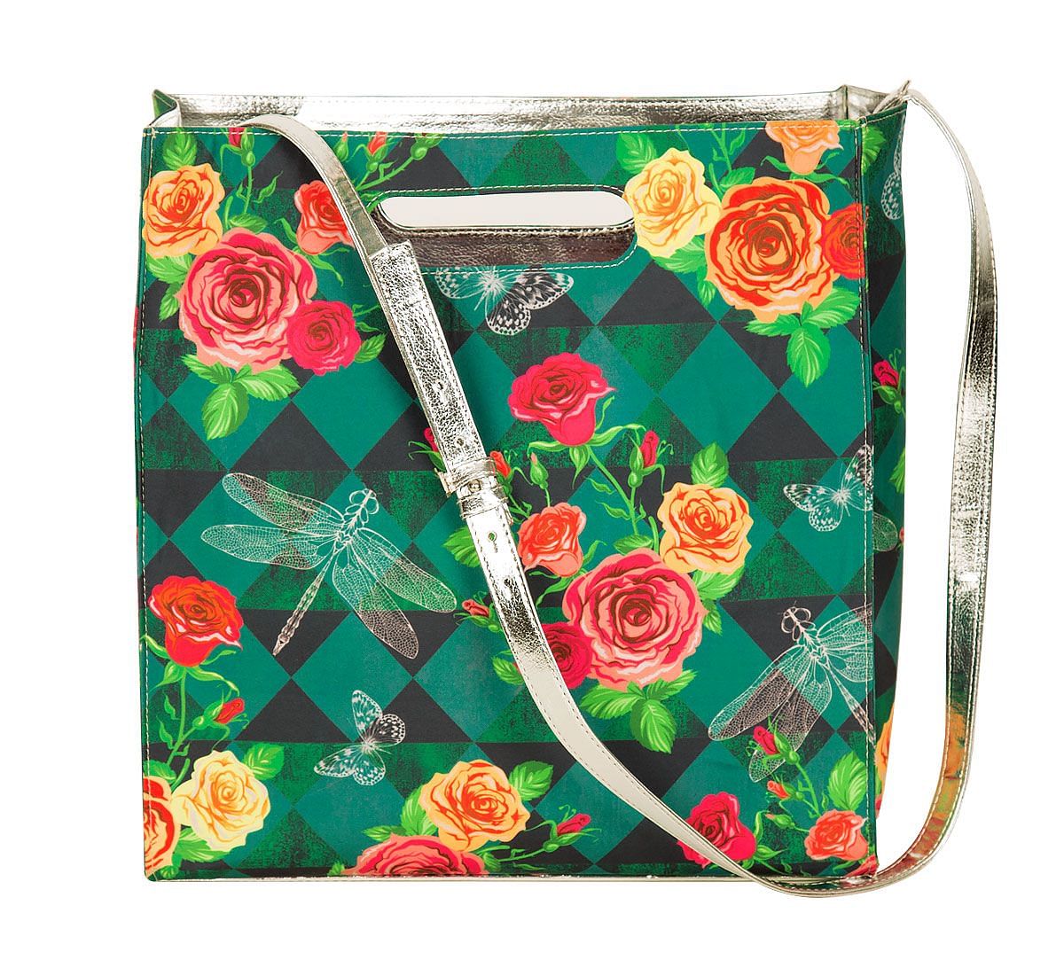 Floral Flutter Tote Bag