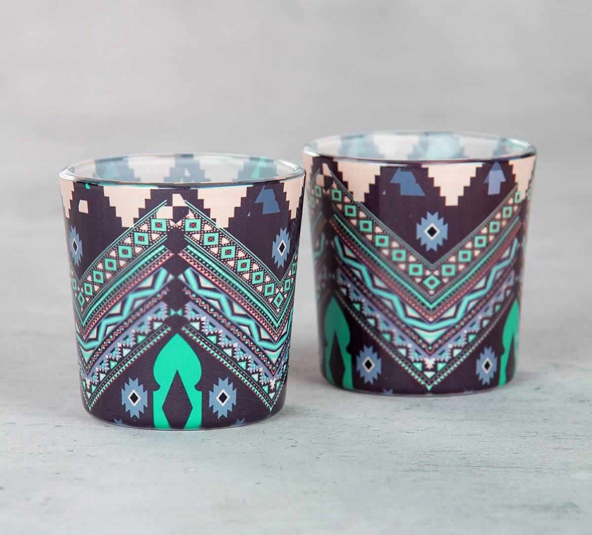 Aztec Mirage Tea Light Holder (Set of 2)