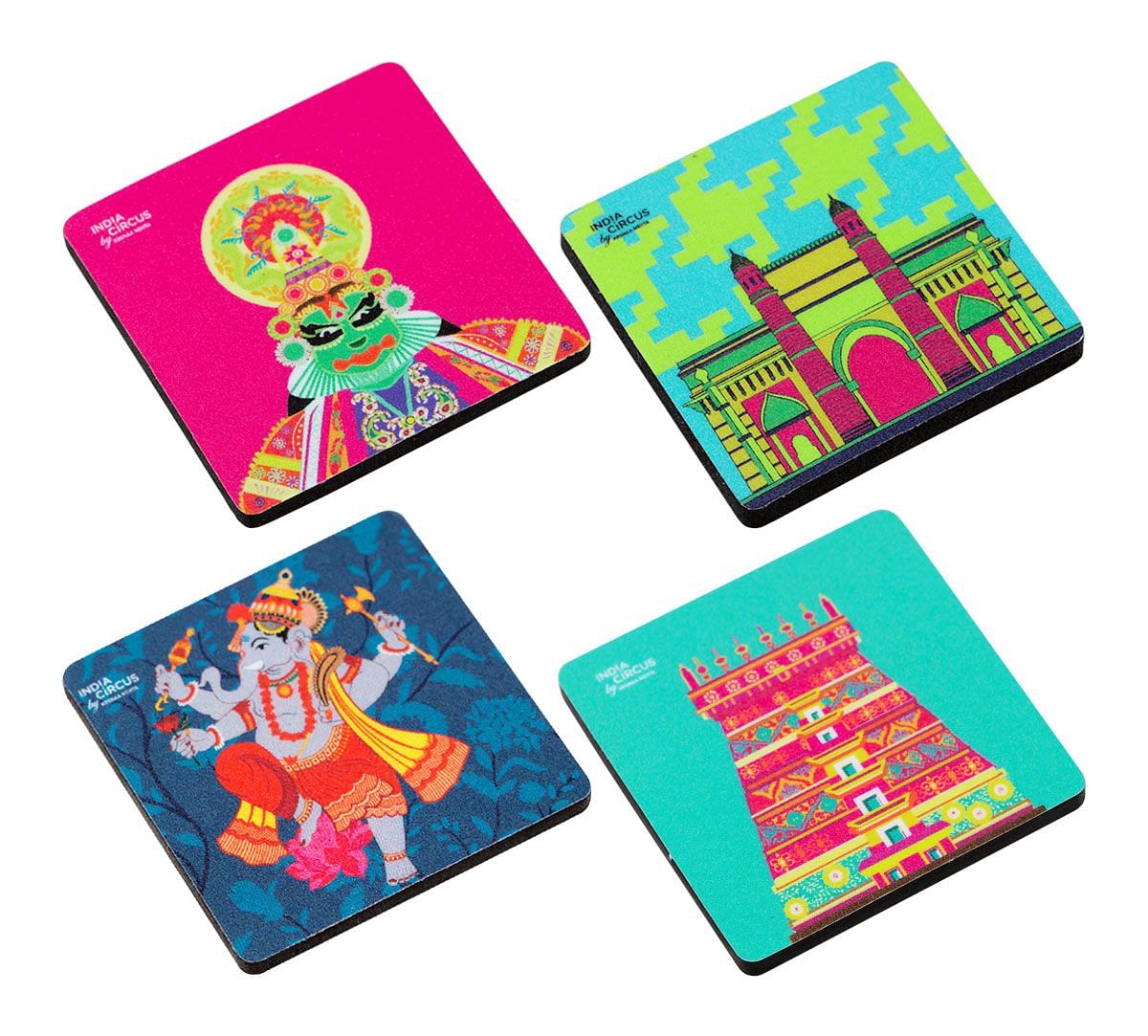 Quadruple Kalakar Fridge Magnet (Set of 4)