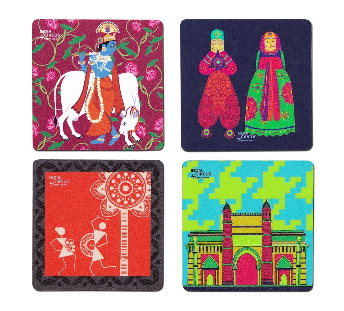 Krishnas Delight Fridge Magnet (Set of 4)