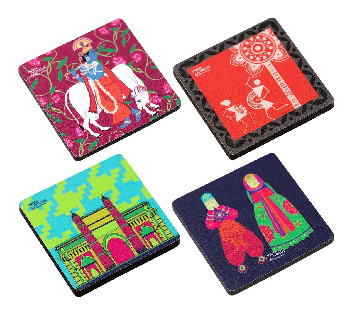 Krishnas Delight Fridge Magnet (Set of 4)