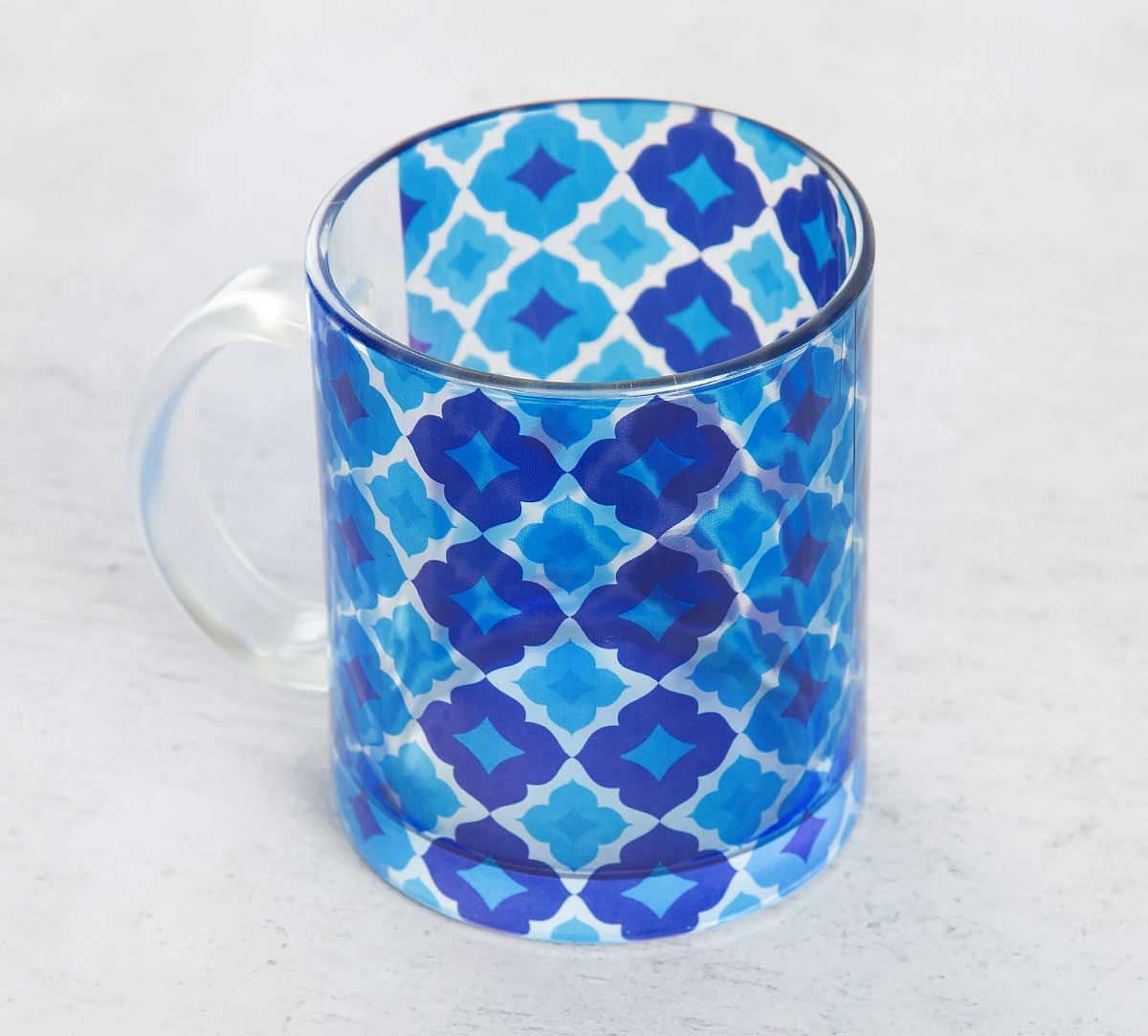 Ultramarine Tracery Glass Mug