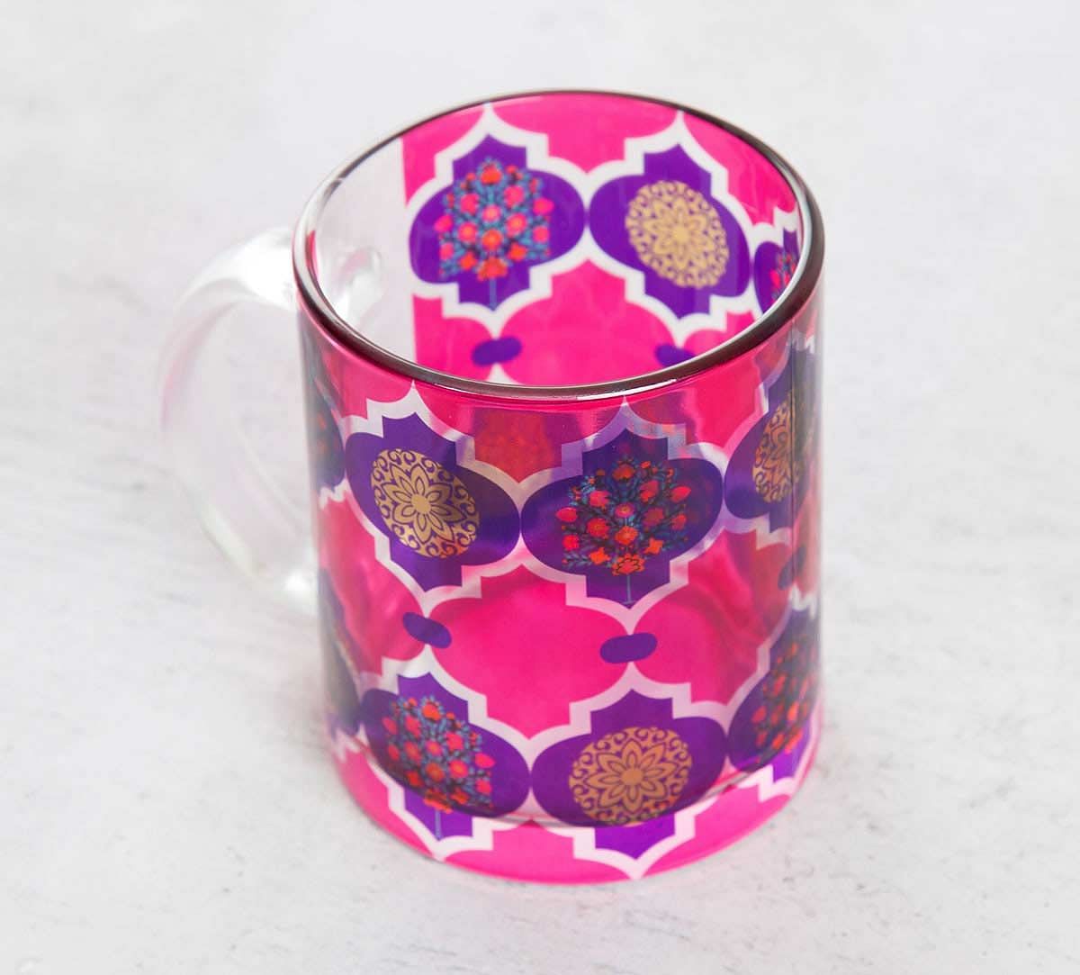 Latticed Synergy Glass Mug