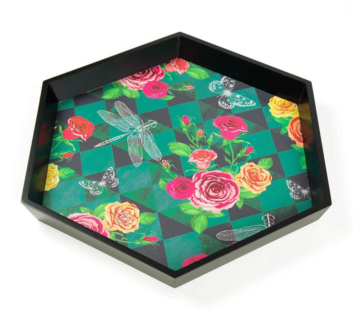 Floral Flutter Tray