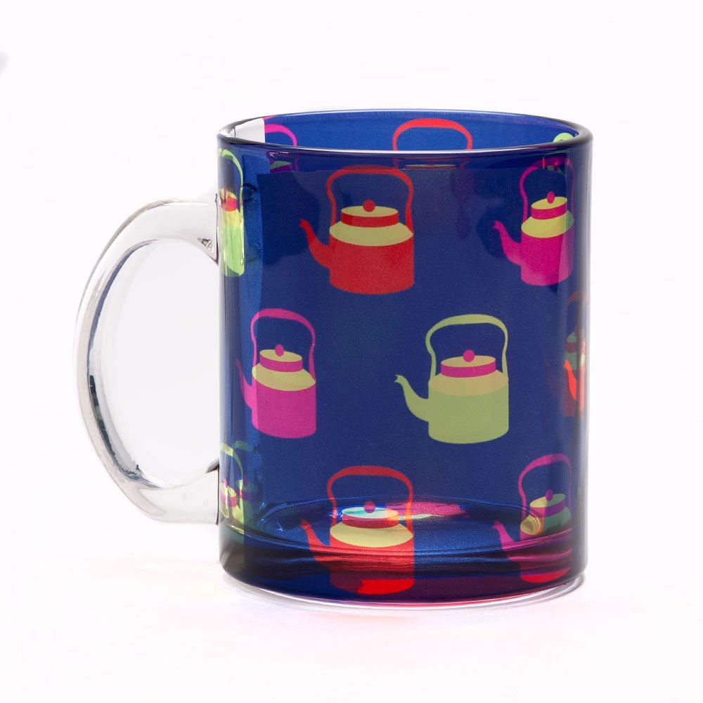 Kettle Calling Glass Mug