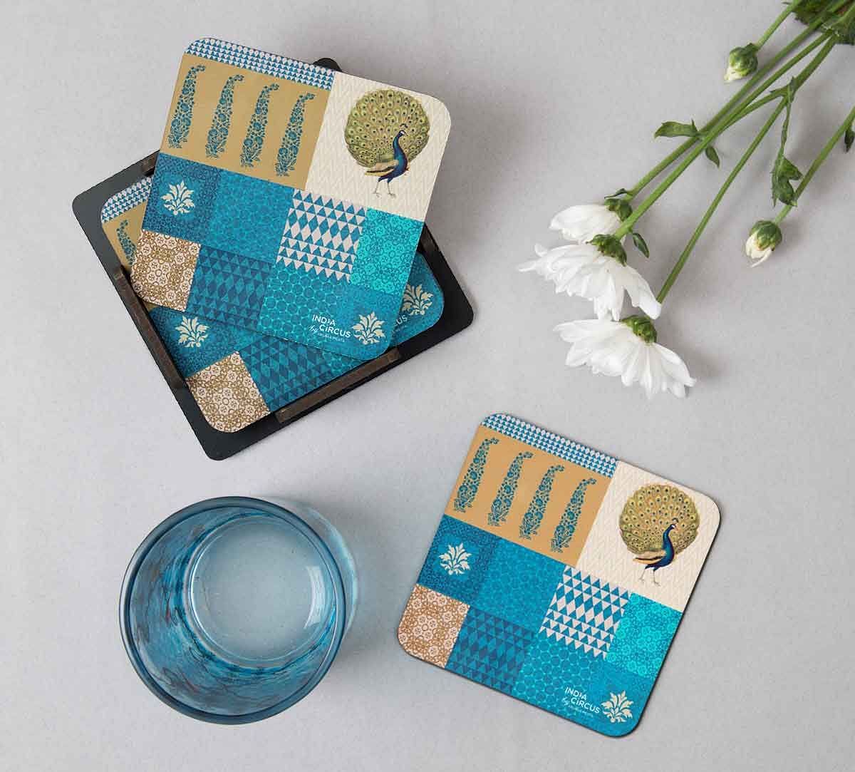 Geometric Pirouette MDF Coasters (Set of 6)