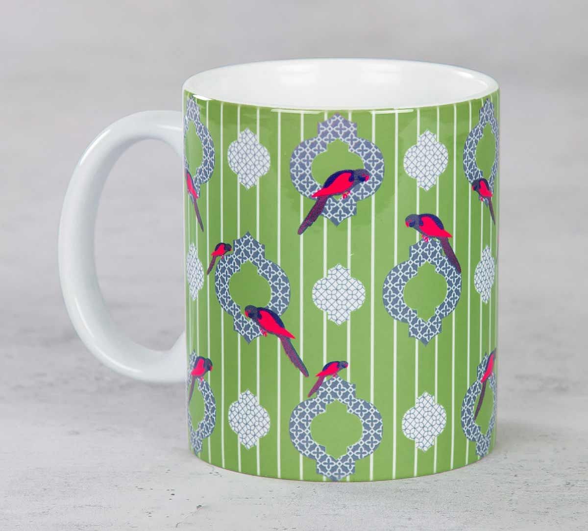 Peeking Parrots Mug