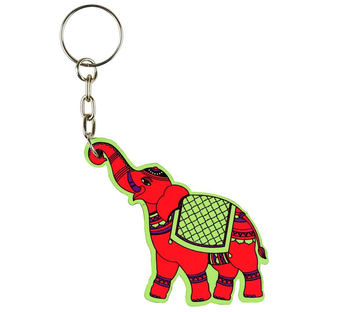 Funky Elephants Keychain