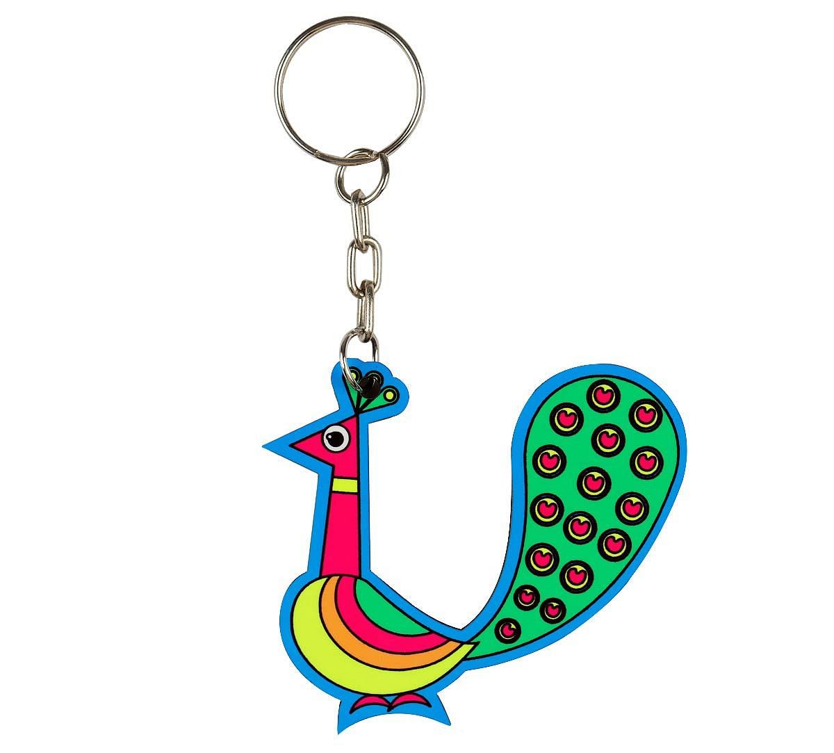 Perky Peafowl Keychain