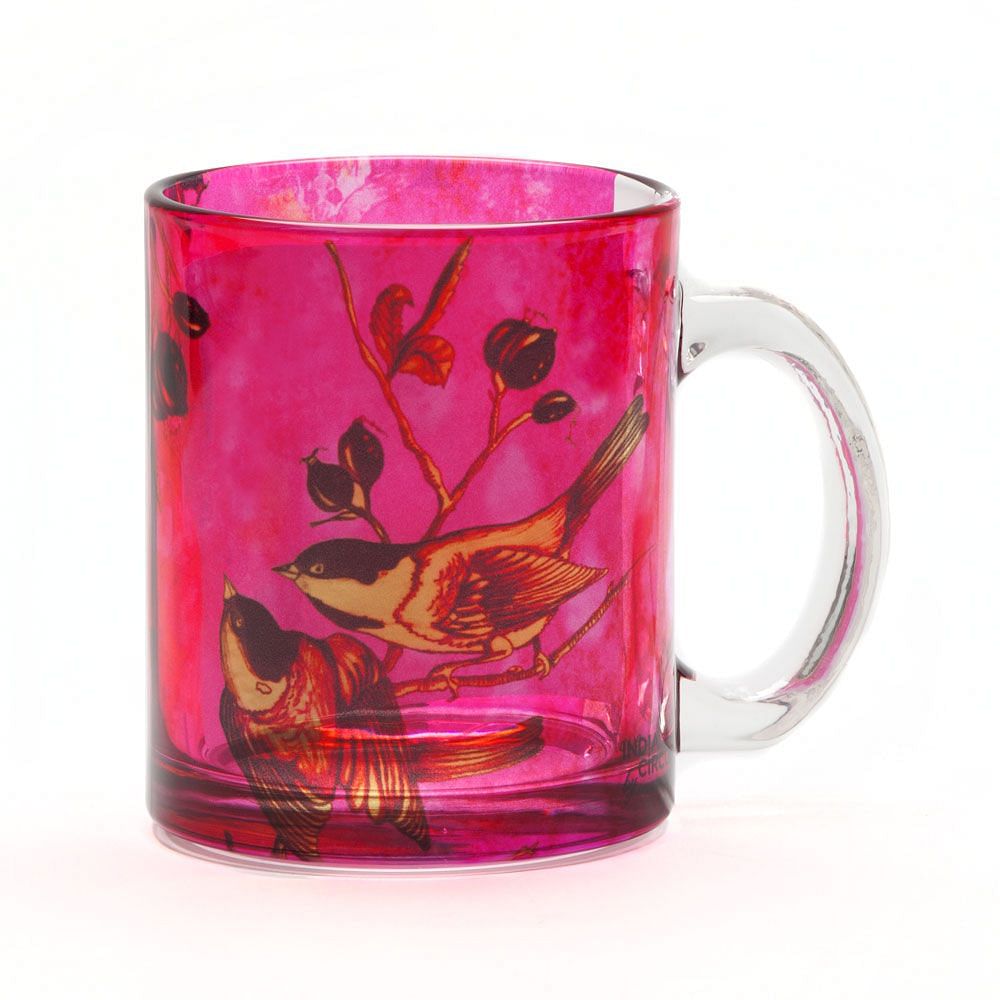 Chirping Birds Glass Mug