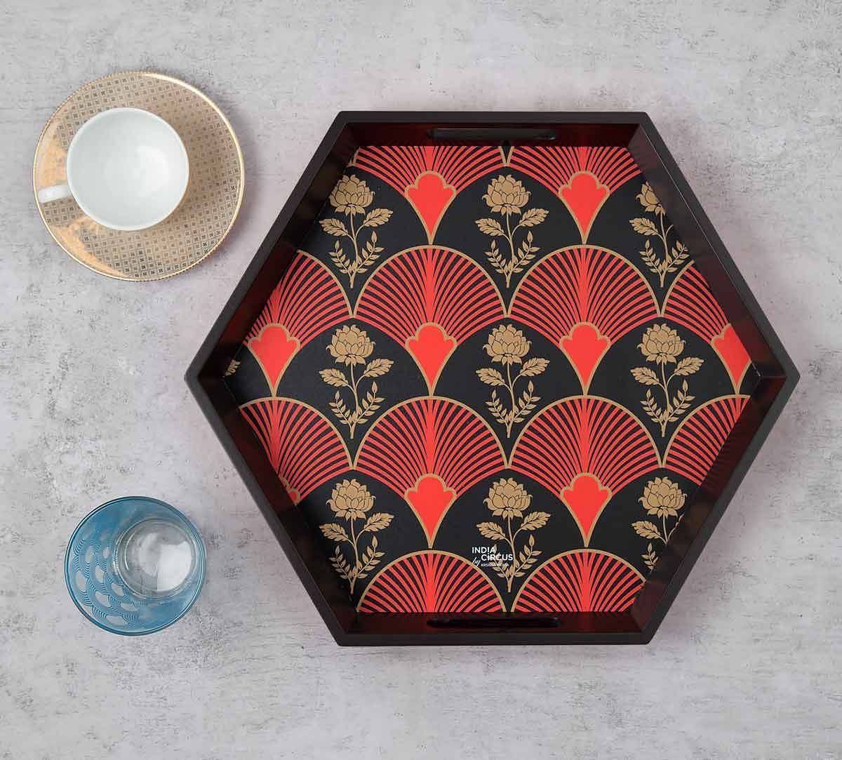 India Circus Fans of Blossom Tray