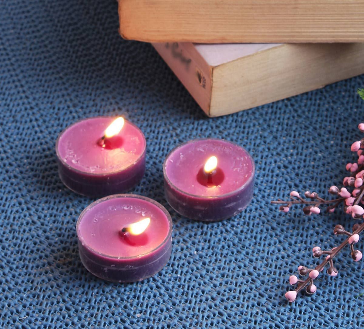 India Circus Lavender Tea Light candles (Set of 24)