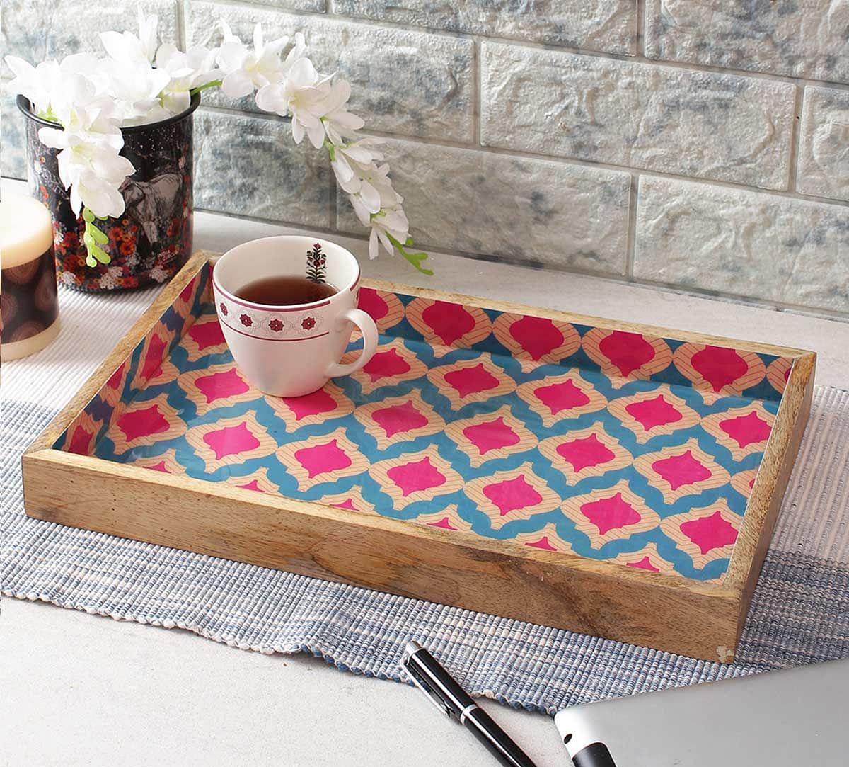 India Circus Lattice Practice Serving Tray