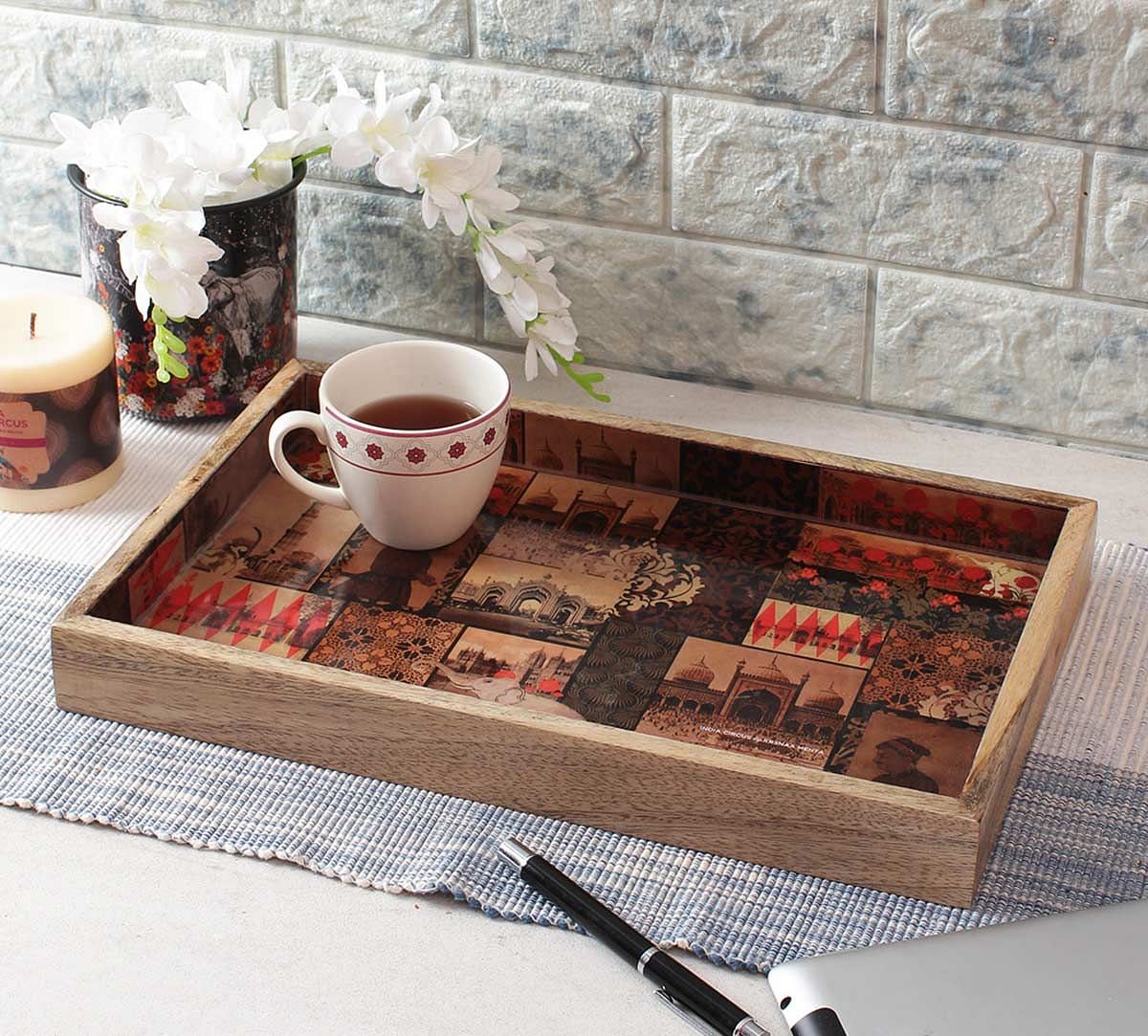 India Circus The Mughal Era Serving Tray