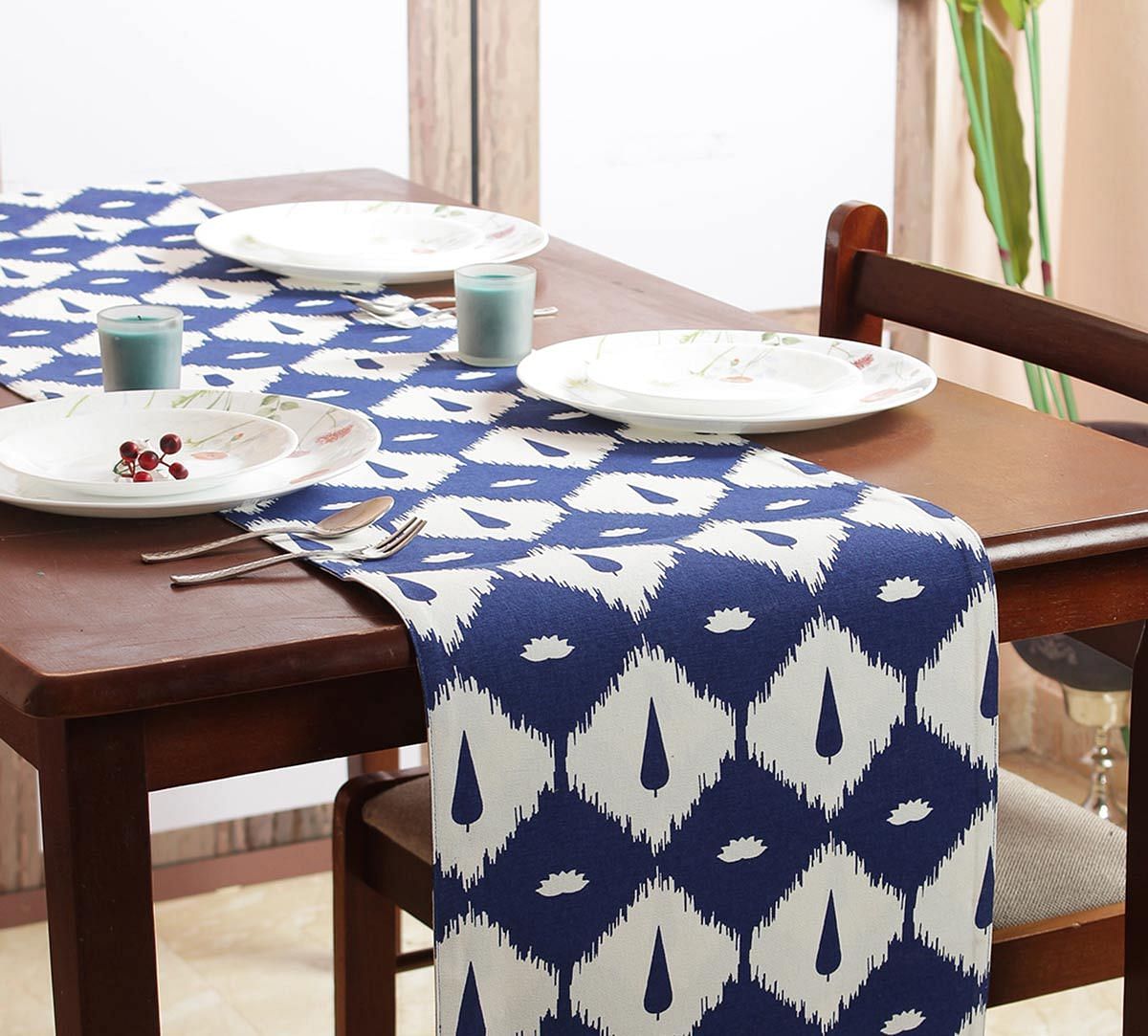 India Circus Conifer Symmetry Bed and Table Runner
