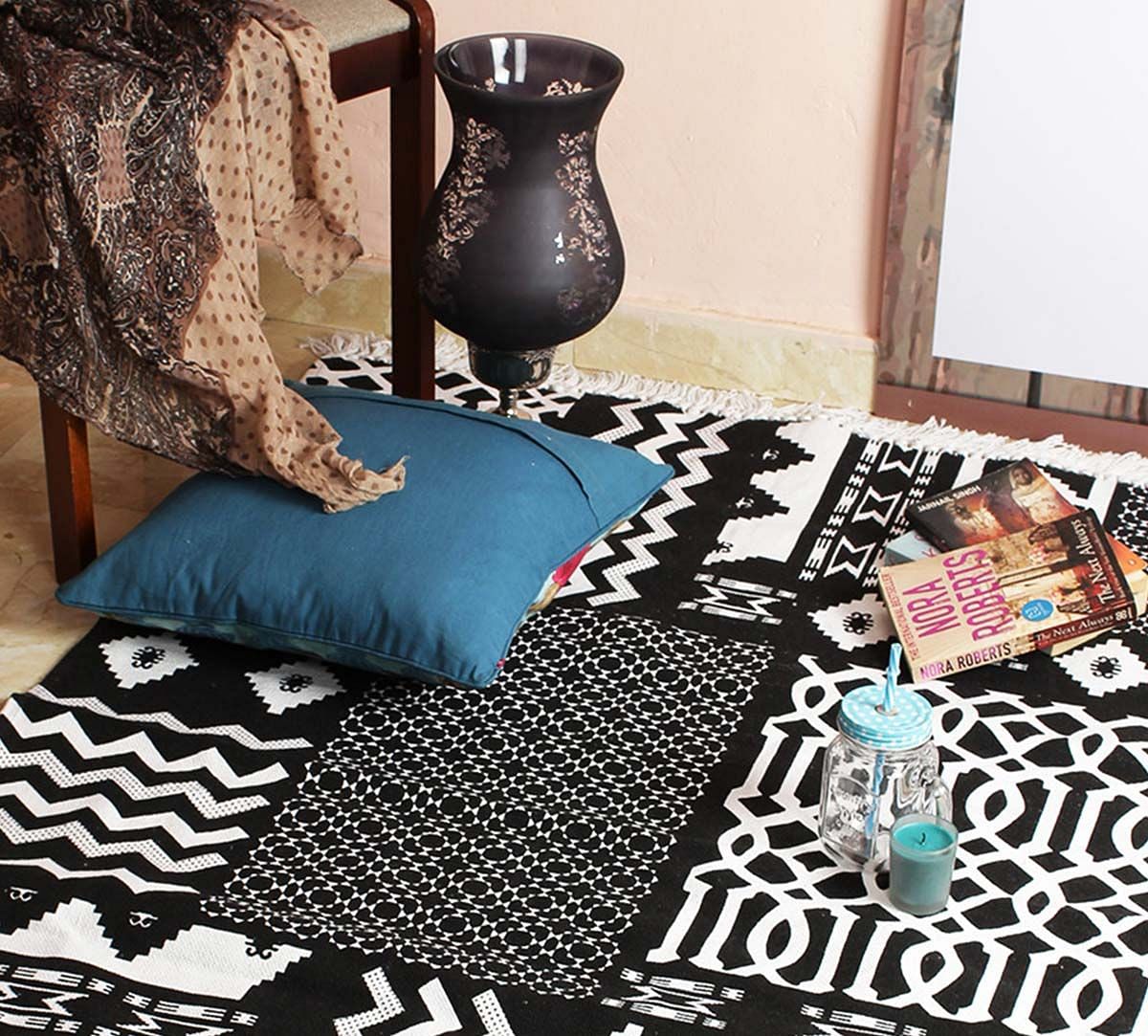 India Circus Monochrome Ensemble Rug