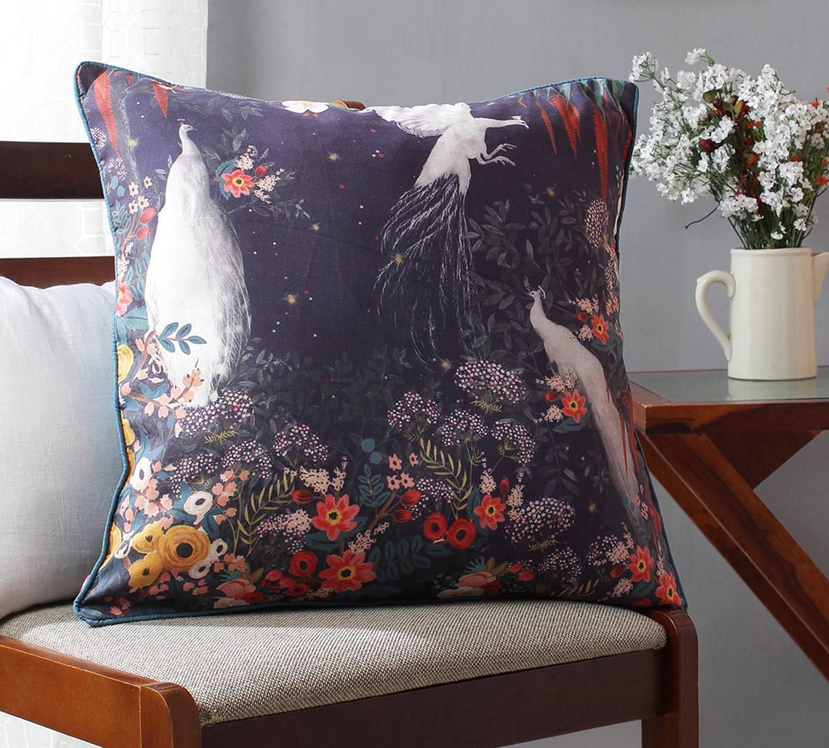 India Circus Vintage Spring Blended Taf Silk Cushion Cover