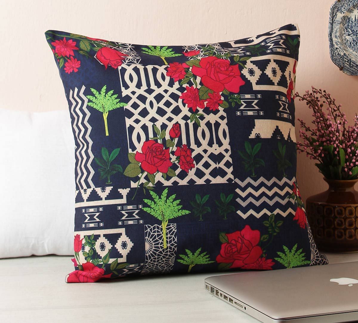 India Circus Monochrome Ensemble Cushion Cover