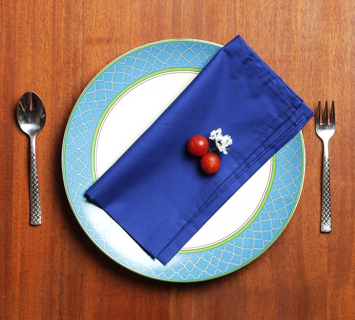 India Circus Royal Azure Table Napkin Set of 6