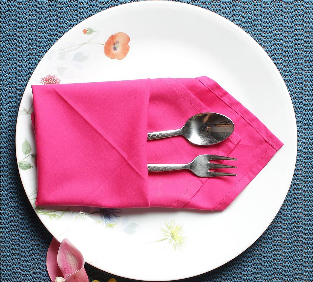 India Circus Fuchsia Blush Table Napkin Set of 6