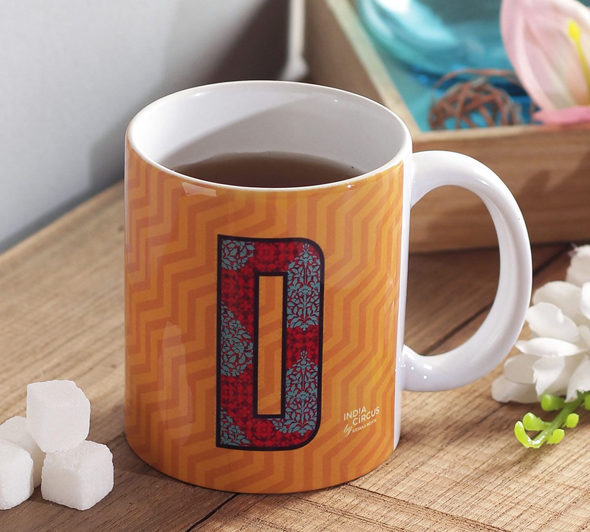 India Circus Dazzling Alphabet D Mug