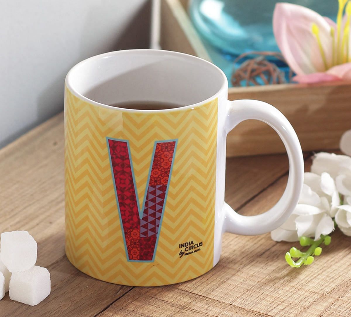 India Circus Victory Alphabet V Mug