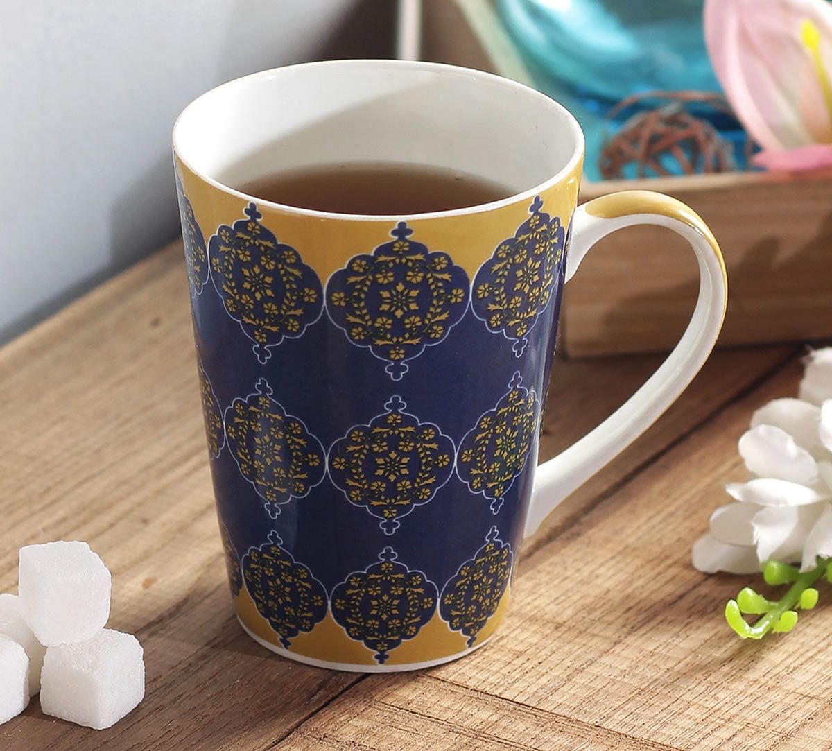 India Circus Floral Hypnosis Coffee Mug