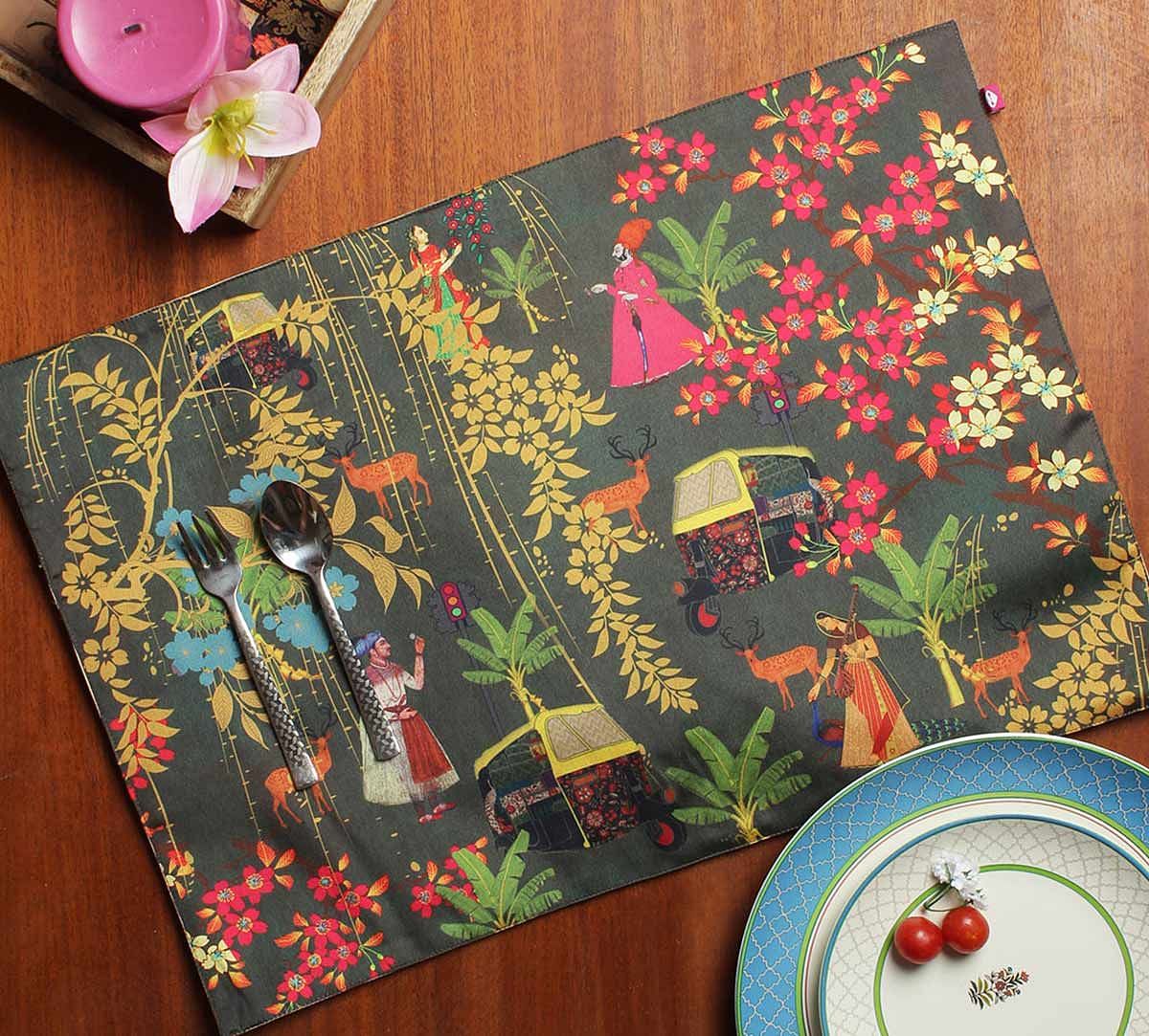 India Circus Mughal Traffic Table Mats Set of 6