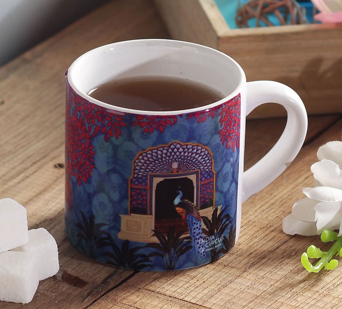 India Circus Phasianidae Monastery Coffee Mug Small