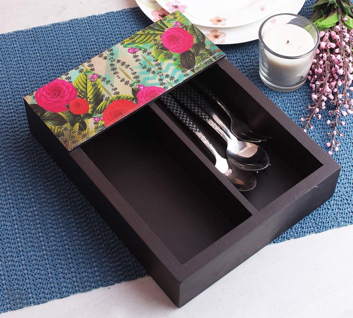 India Circus Herbs of Captivation Cutlery Tray