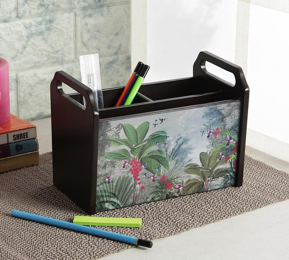 India Circus Tropical View Desk Organizer