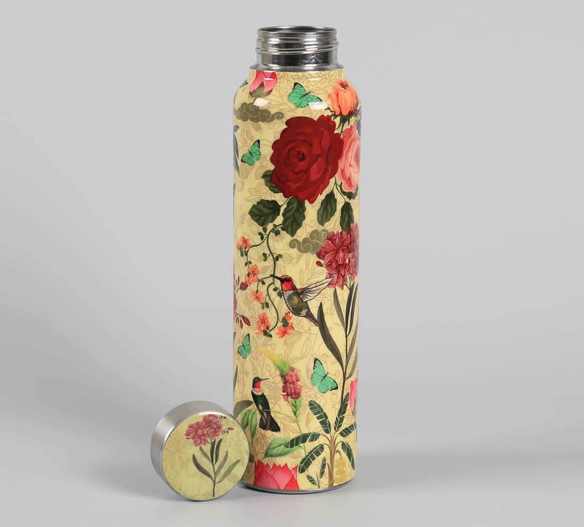 India Circus by Krsnaa Mehta Bird Land Big Steel Bottle