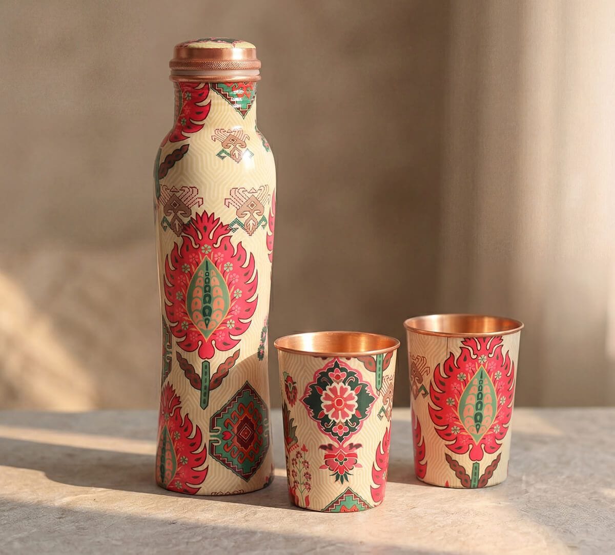 India Circus by Krsnaa Mehta Mystifying Dazzle Copper Combo Set