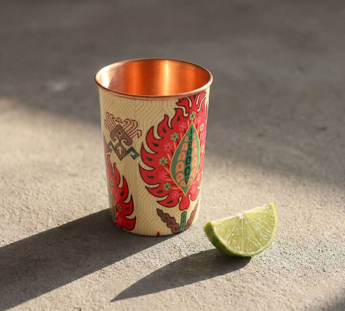 India Circus by Krsnaa Mehta Mystifying Dazzle Copper Combo Set