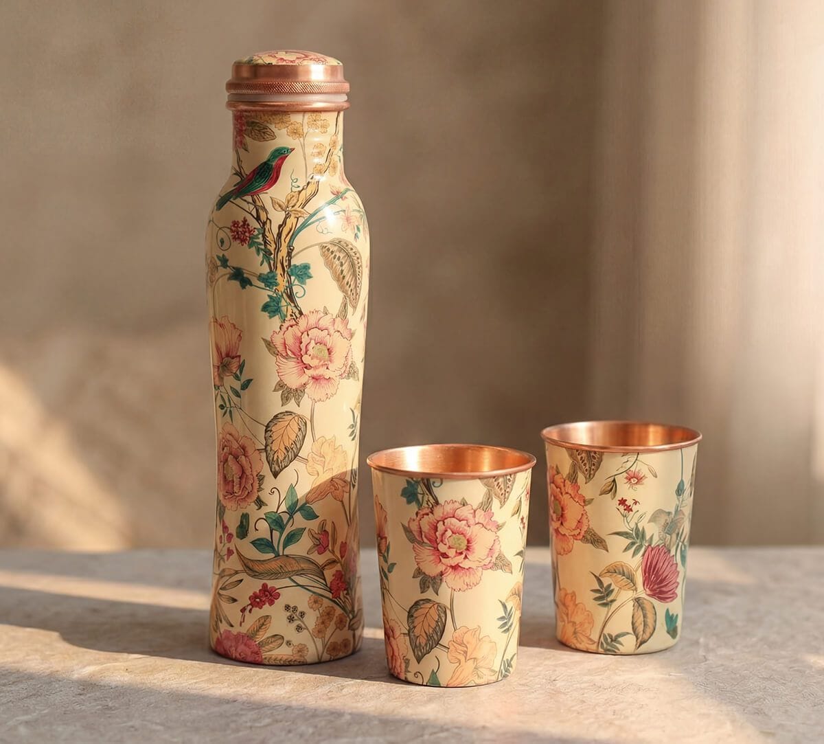 India Circus by Krsnaa Mehta Rustic Realm Copper Combo Set