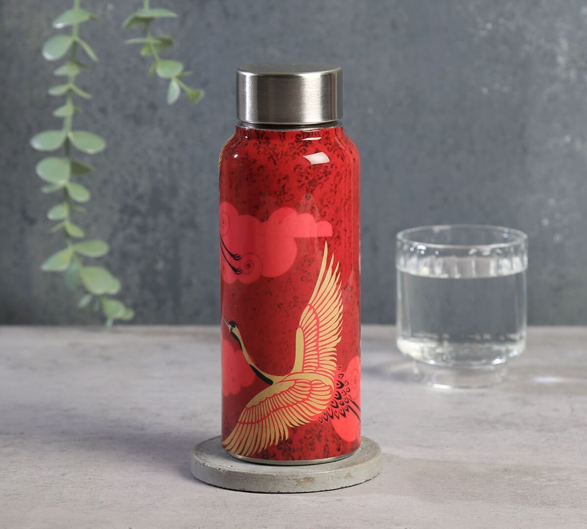 India Circus by Krsnaa Mehta Legend of the Cranes Small Steel Bottle