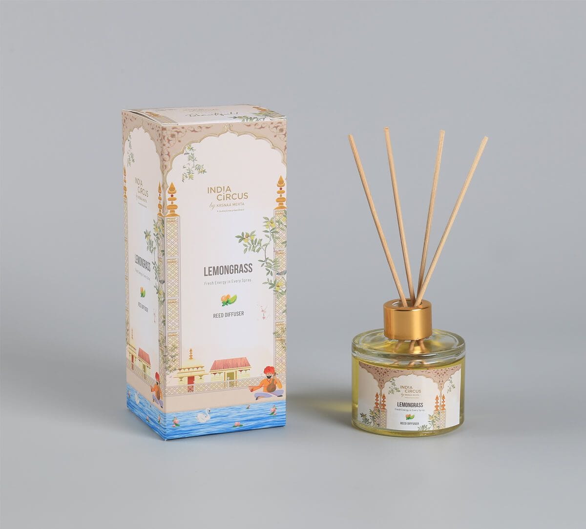 India Circus by Krsnaa Mehta Malabar Reed Diffuser Set
