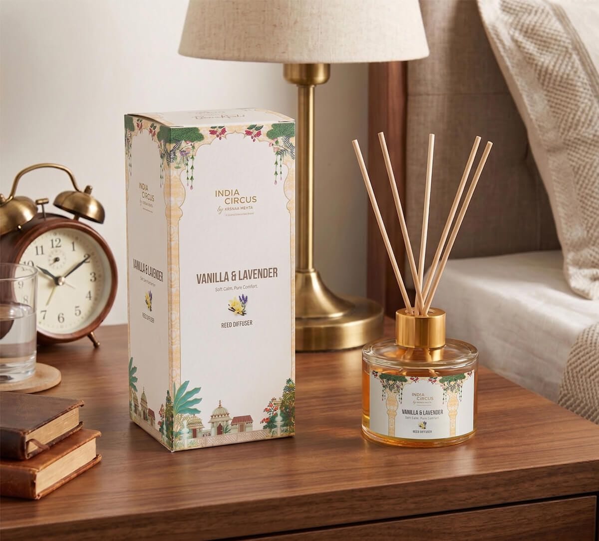 India Circus by Krsnaa Mehta Vanilla Reed Diffuser Set